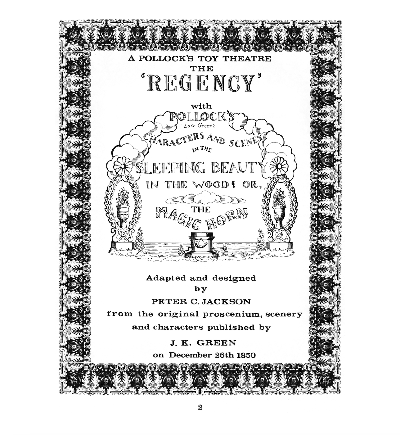 The Sleeping Beauty Regency Toy Theatre Kit
