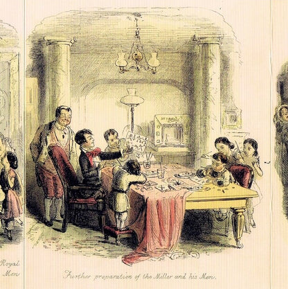 Toy Theatre Mischief from 1846 by John Leech, Greetings Card